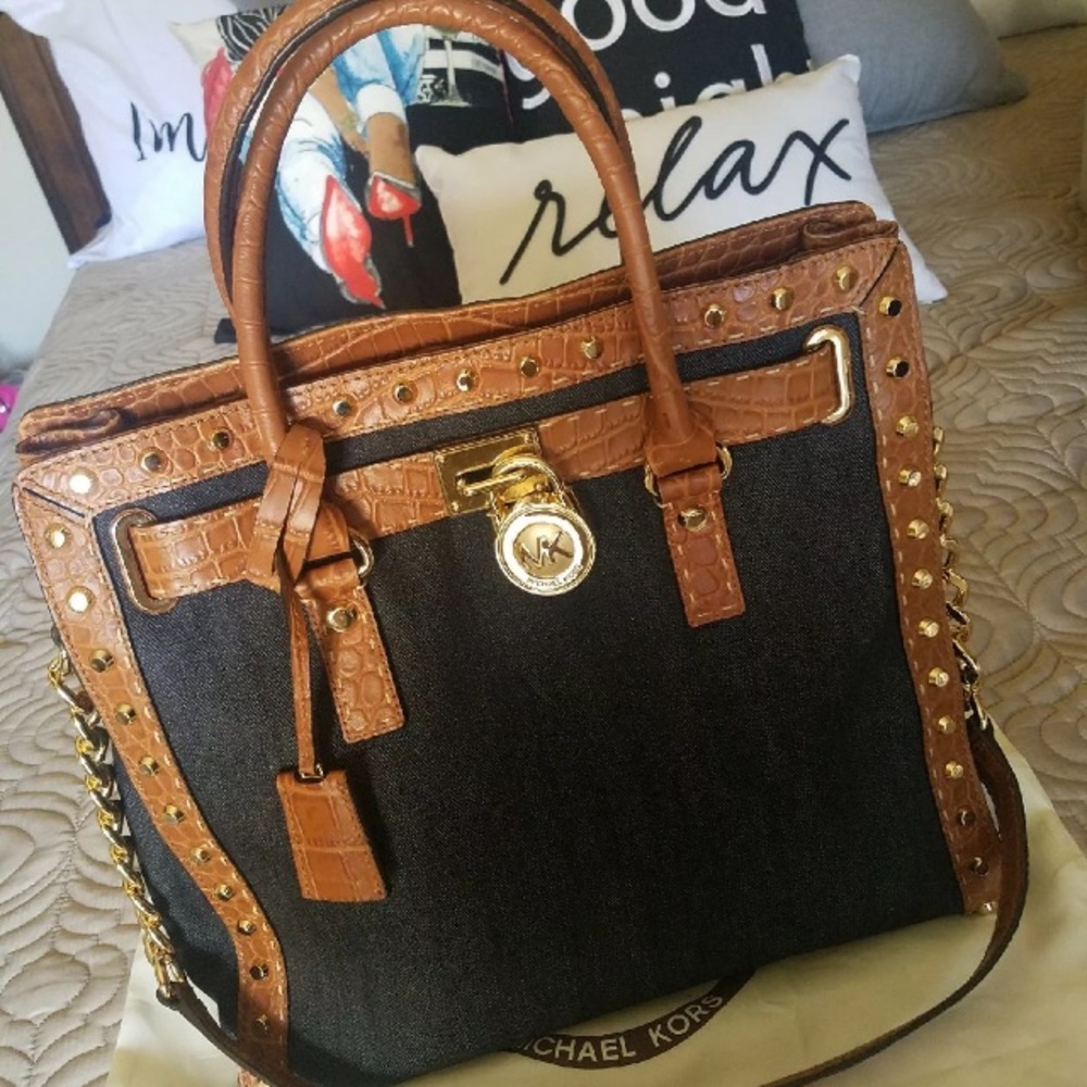Denim Michael kors purse